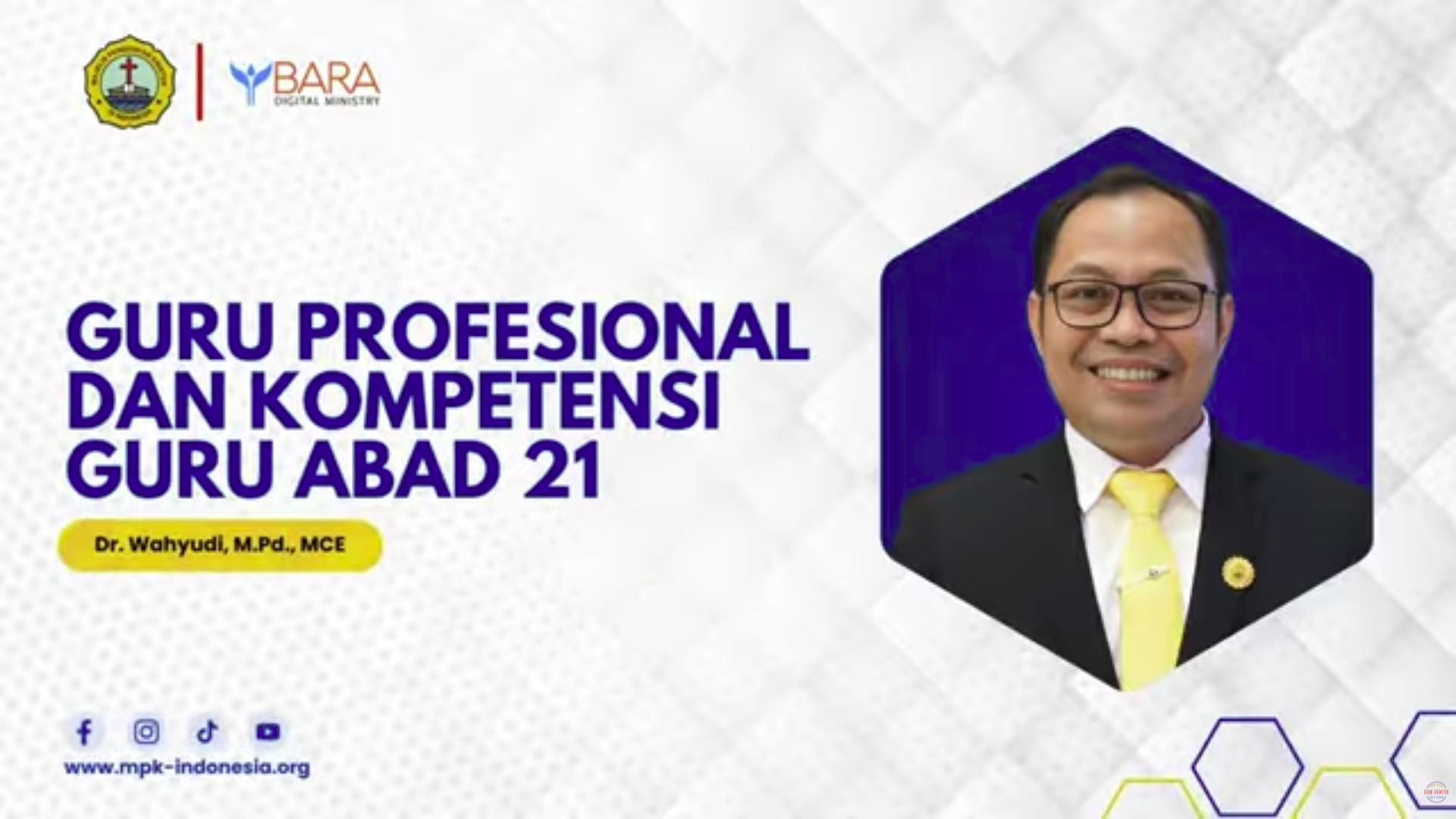 Guru Profesional dan Kompetensi Guru Abad 21 oleh Dr Wahyudi, M Pd , MCE